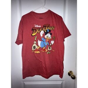 Duck Tails Disney Men's T-Shirt Red Size Large